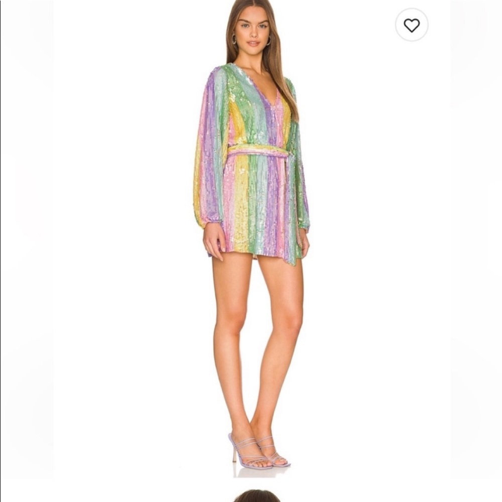 Show Me Your MuMu Wear Me Out Dress Rainbow Sequin Taylor Swift Eras Tour Barbie